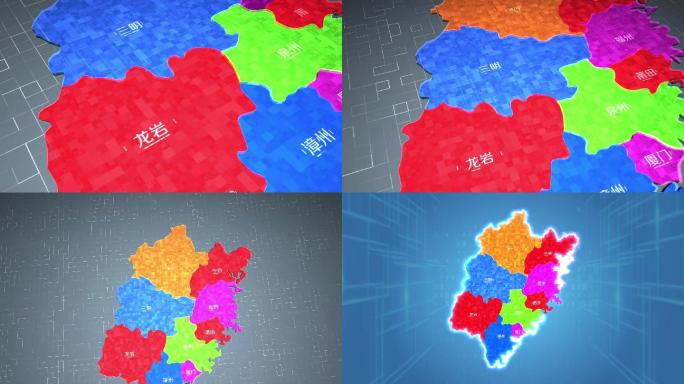 福建省各地市地图区位展示（含音频）