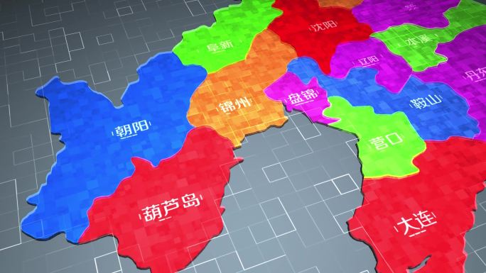 东北辽宁省各地市地图区位展示（含音频）