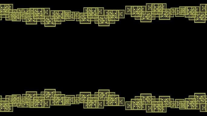黄色图形边框动态循环带通道