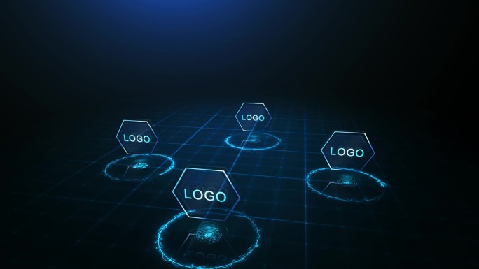 四大合作logo平台展示