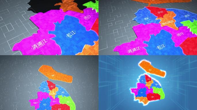 上海市各地市地图区位展示（含音频）