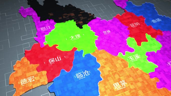 云南省各地市地图区位展示（含音频）