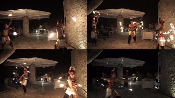 巴厘岛焰火表演实地拍摄