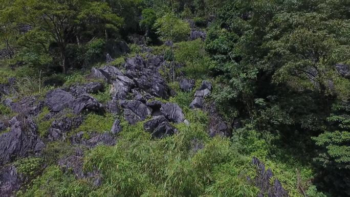 广西大石山区喀斯特地貌航拍宣传片高清大景