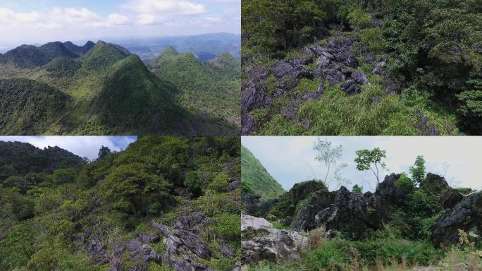 广西大石山区喀斯特地貌航拍宣传片高清大景