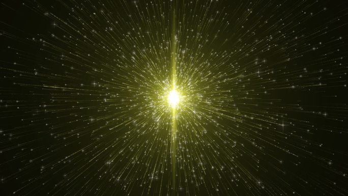 金色粒子光点发散循环带通道