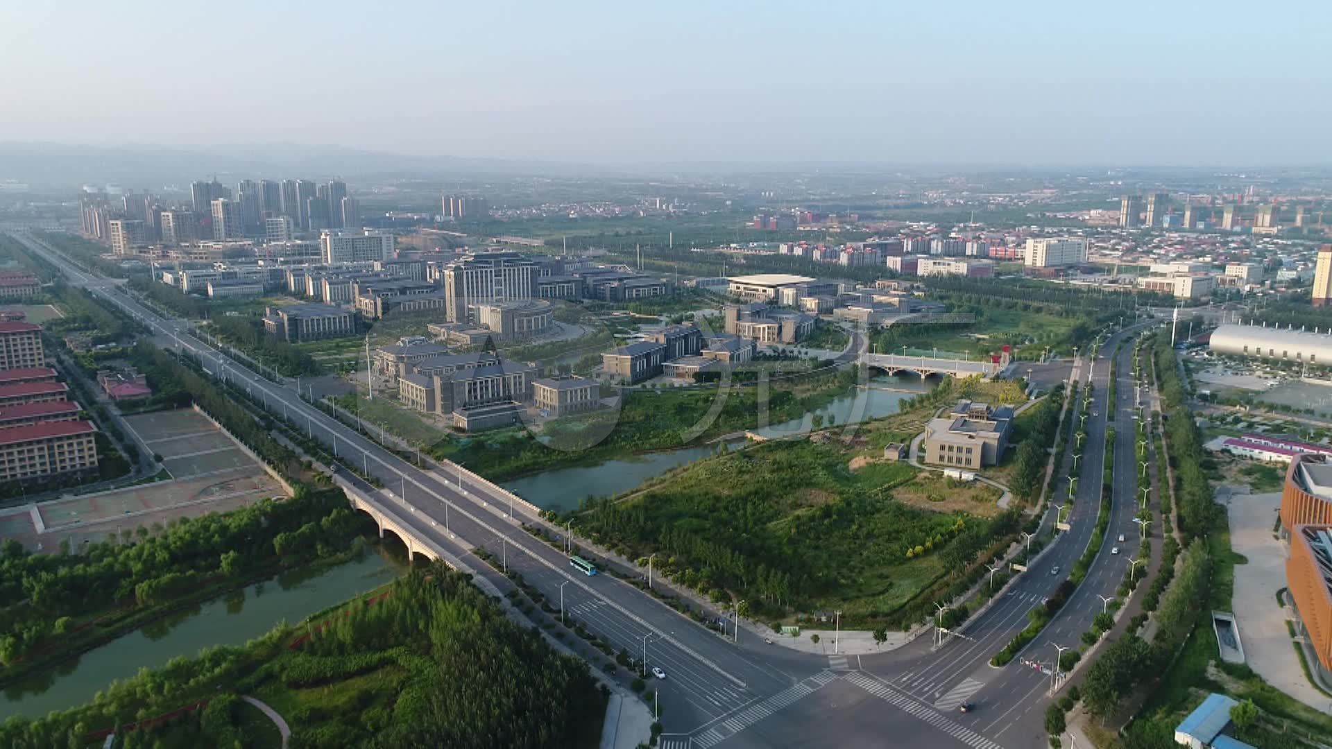山西晋中榆次大学城航拍