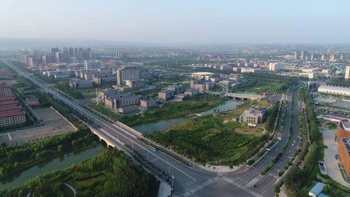 山西晋中榆次大学城航拍