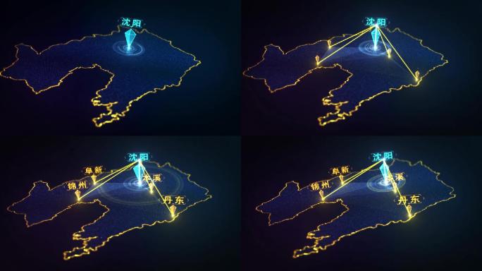 大气光线辽宁区位地图AE