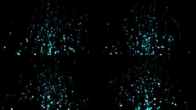 唯美上升粒子动态循环带通道