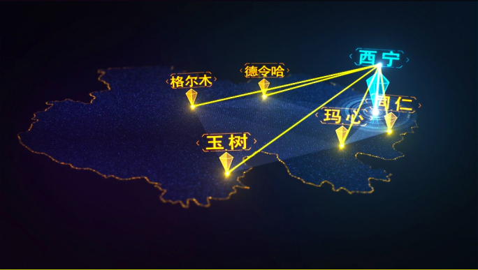 大气光线青海区位地图AE