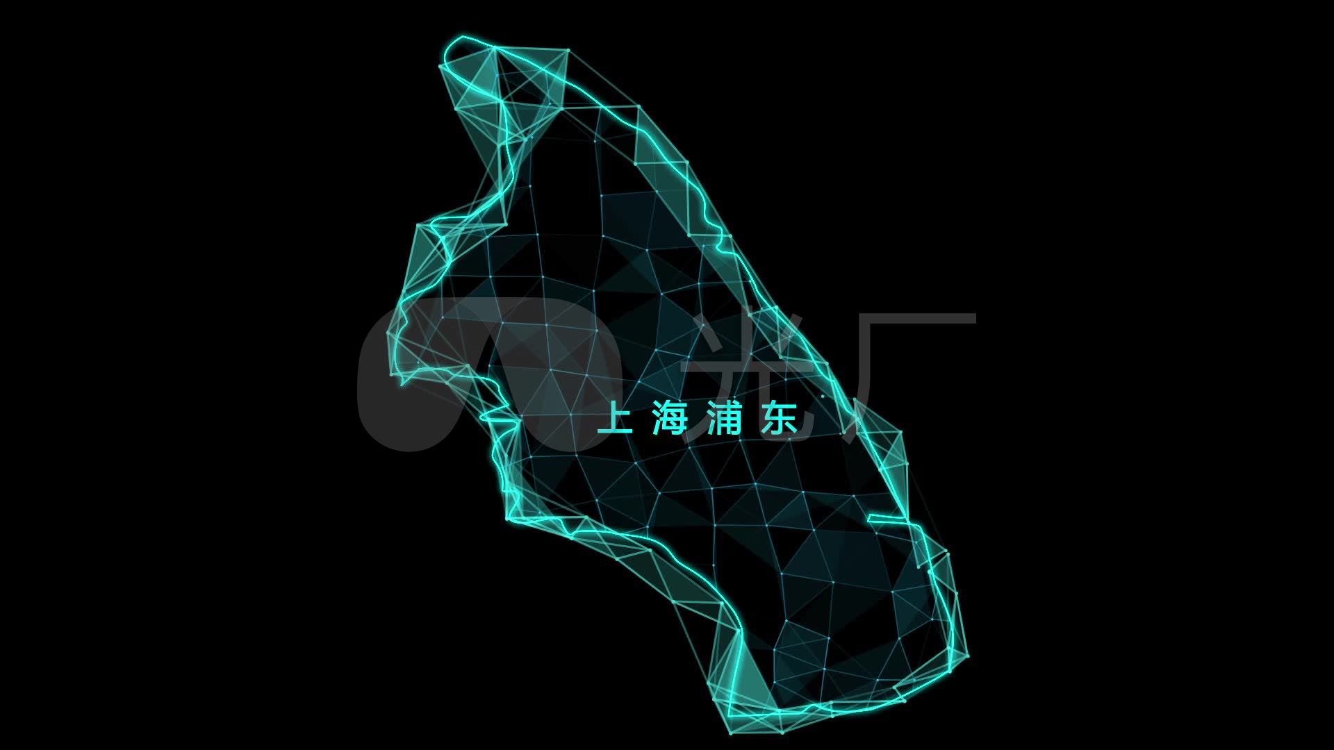 上海浦东地图_1920X1080_高清视频素材下载