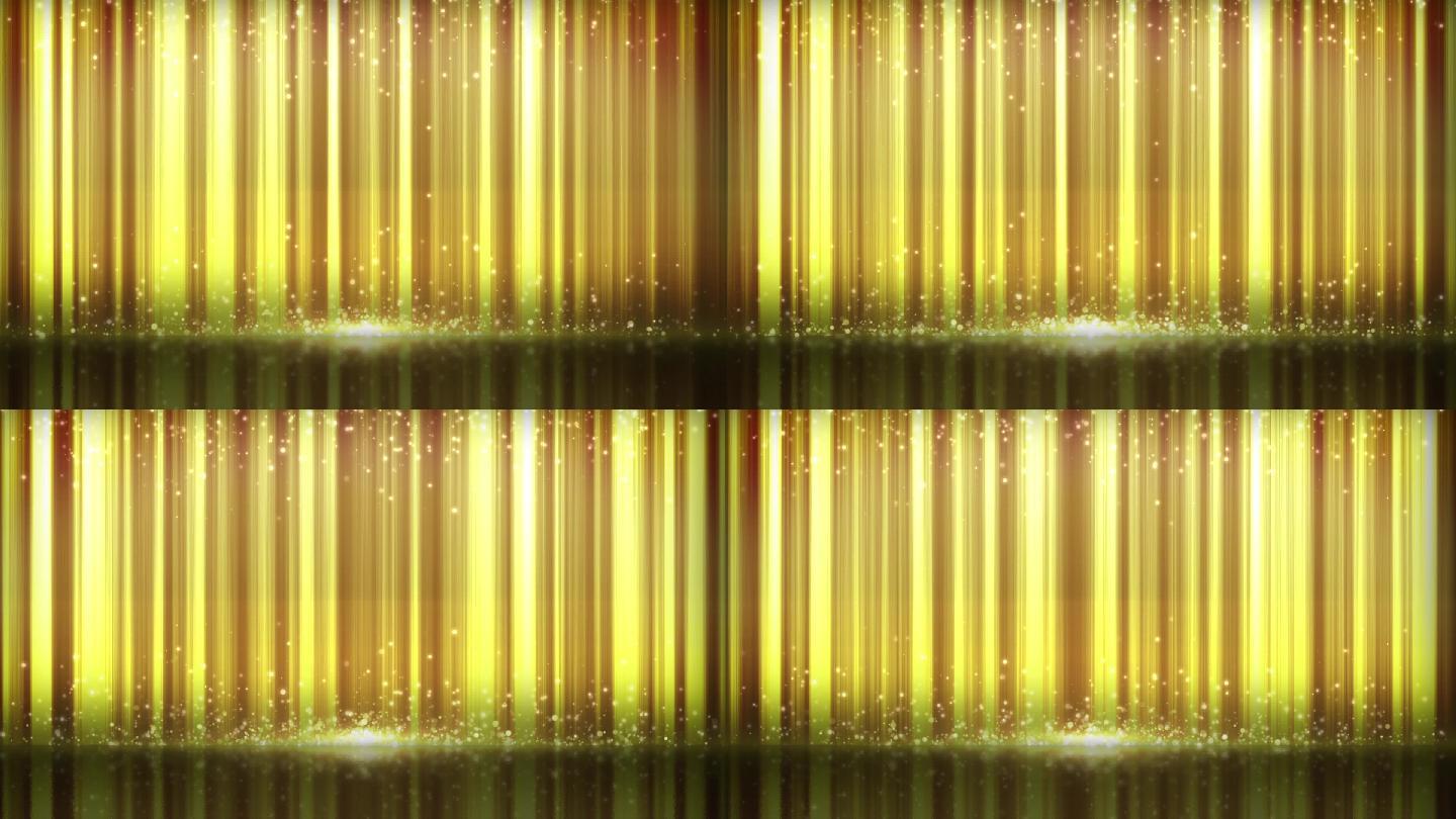 大气金色舞台粒子光线动态背景循环
