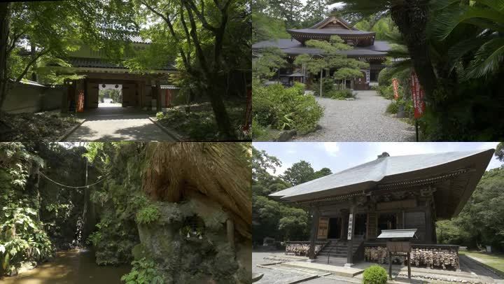 日本油山寺-寺庙古代建筑景观园林