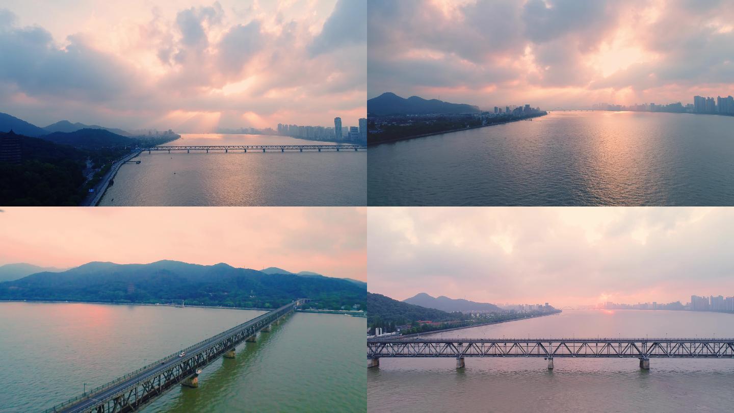 钱塘江大桥航拍