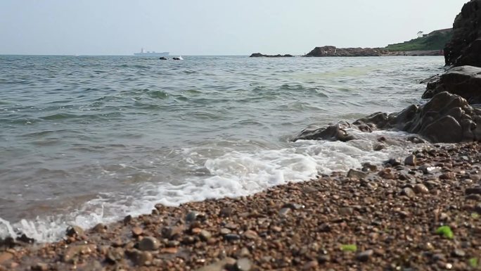 青岛八大关海边海浪升格