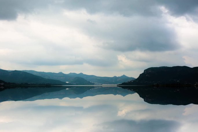 济南南部山区卧虎山水库延时摄影