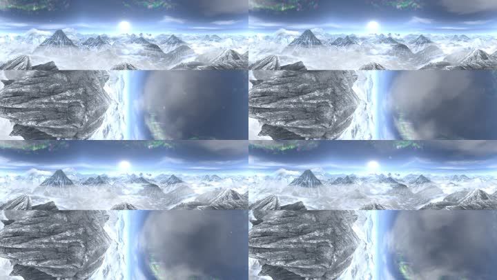 冰山雪山动画背景素材cg三维vr 2560x1440 高清视频素材下载 编号 舞台背景 Vj师网www Vjshi Com