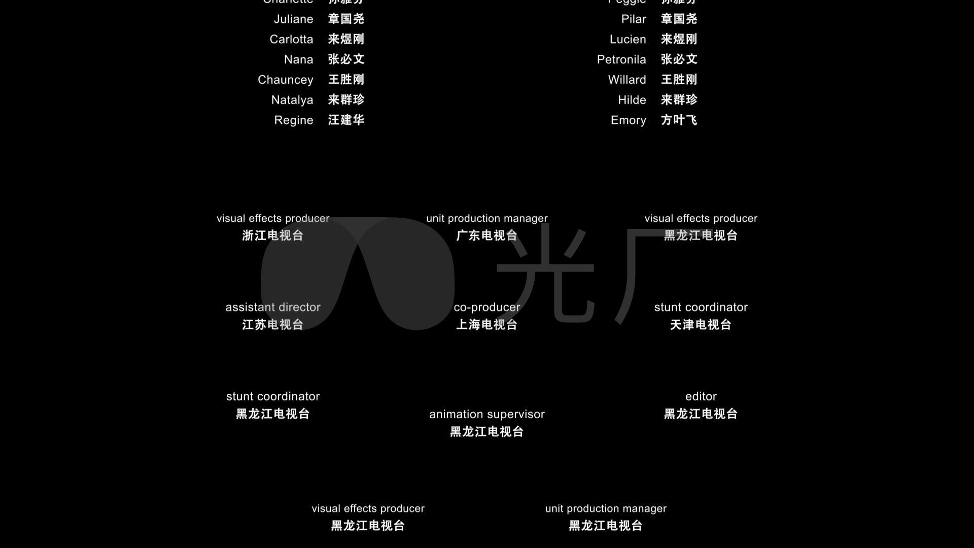 4k多种排版电影电视剧影视片尾滚动字幕