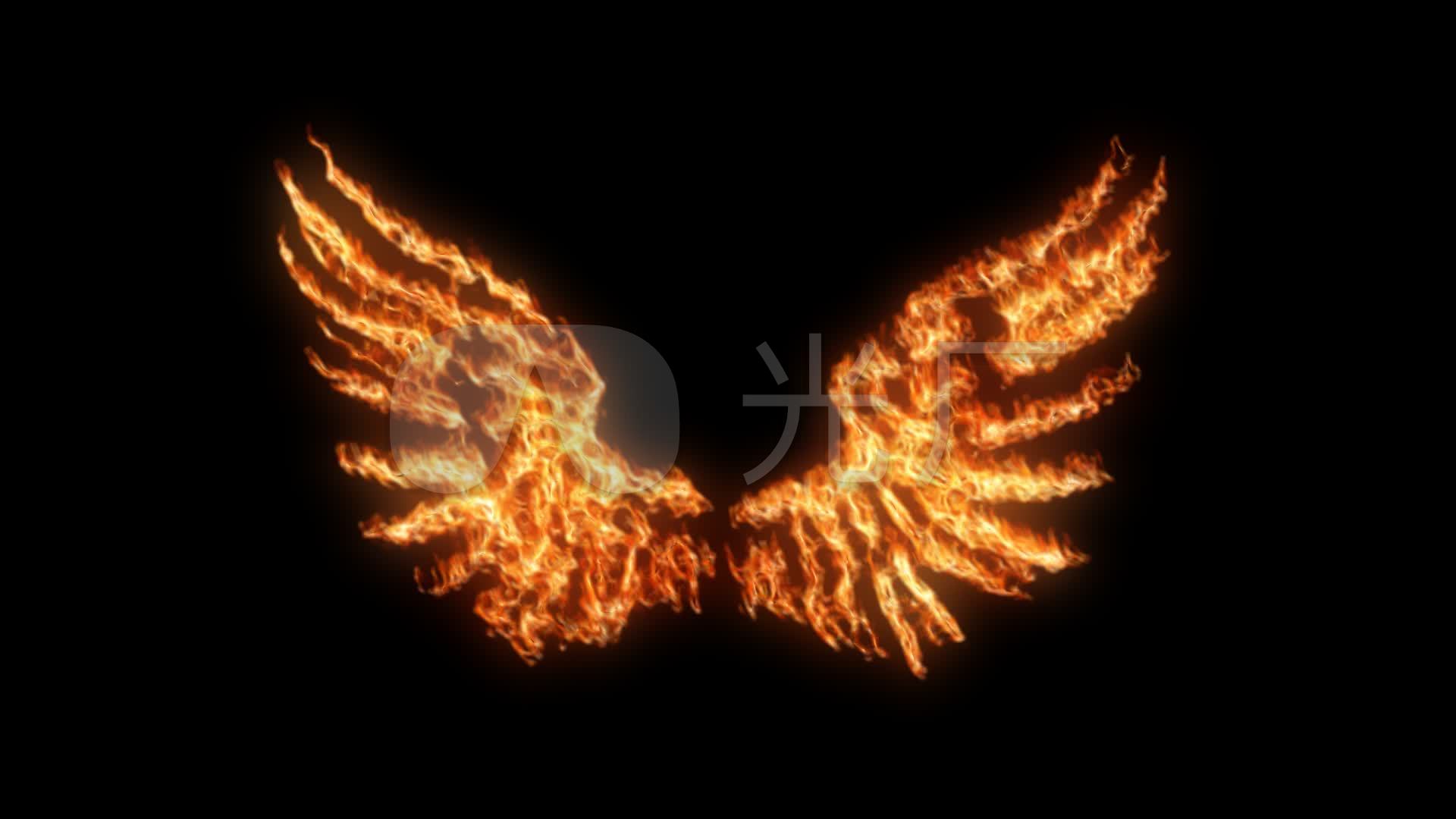 火焰翅膀 火焰 火焰翅膀 挥动翅膀 翅膀 羽翼 翅膀展开