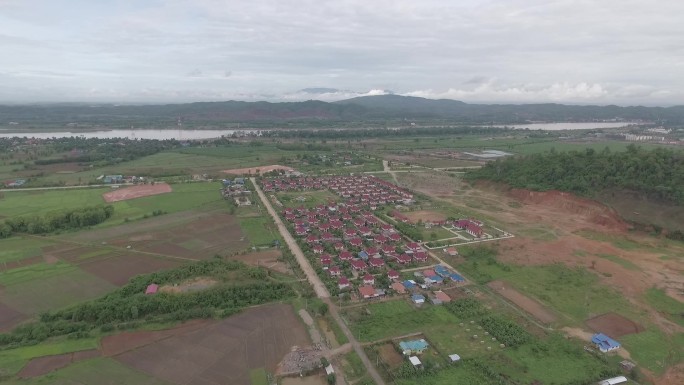 老挝金三角经济特区航拍风景