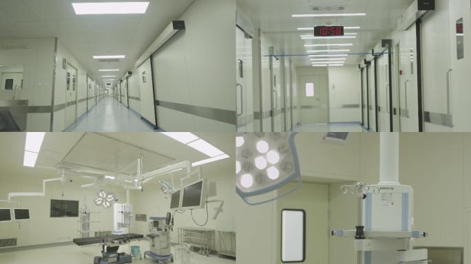 手术室医院走廊手术灯手术台无影灯