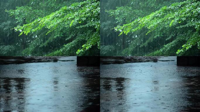 原创实拍大雨雷雨