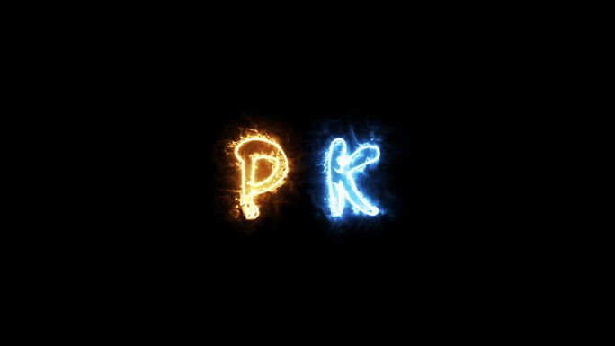PK对战火焰特效视频素材