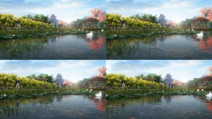 水乡公园生态3D镜头
