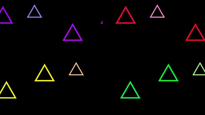动感闪烁彩色三角形循环带通道