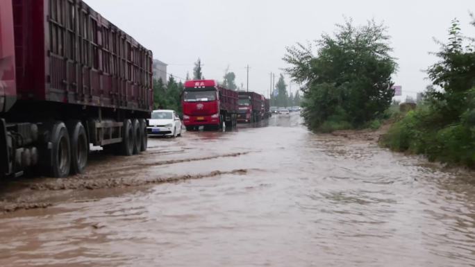 榆林横山区洪水