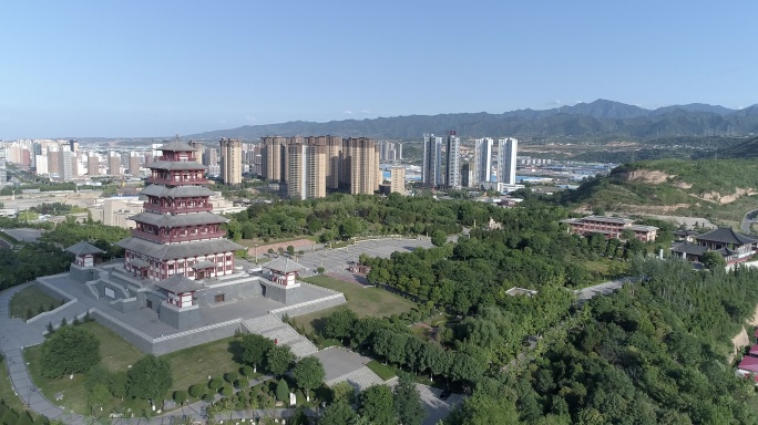 宝鸡石鼓阁石鼓园塔古楼石鼓山