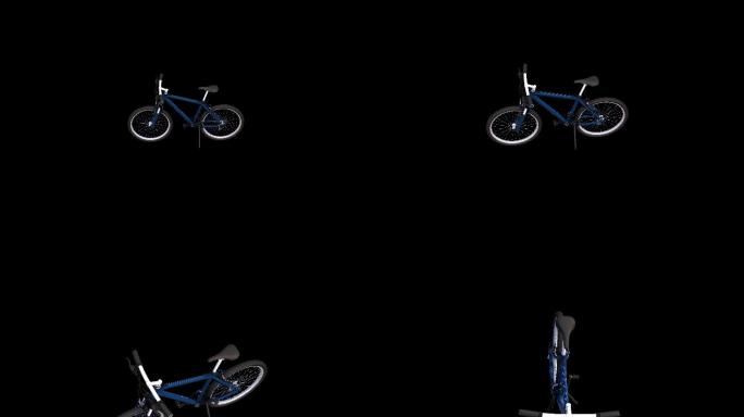 3D（带通道）自行车动画后期合成素材