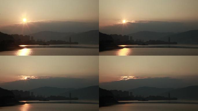 汉丰湖日落