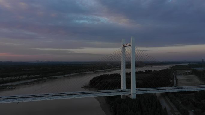 齐河黄河大桥航拍