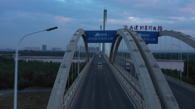 济南建邦黄河大桥全景