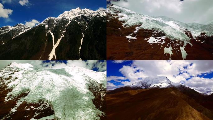航拍喜马拉雅山脉