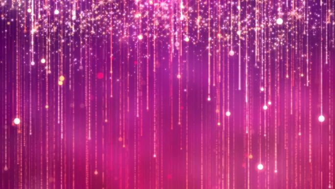 粉色粒子光线雨舞台歌曲背景循环