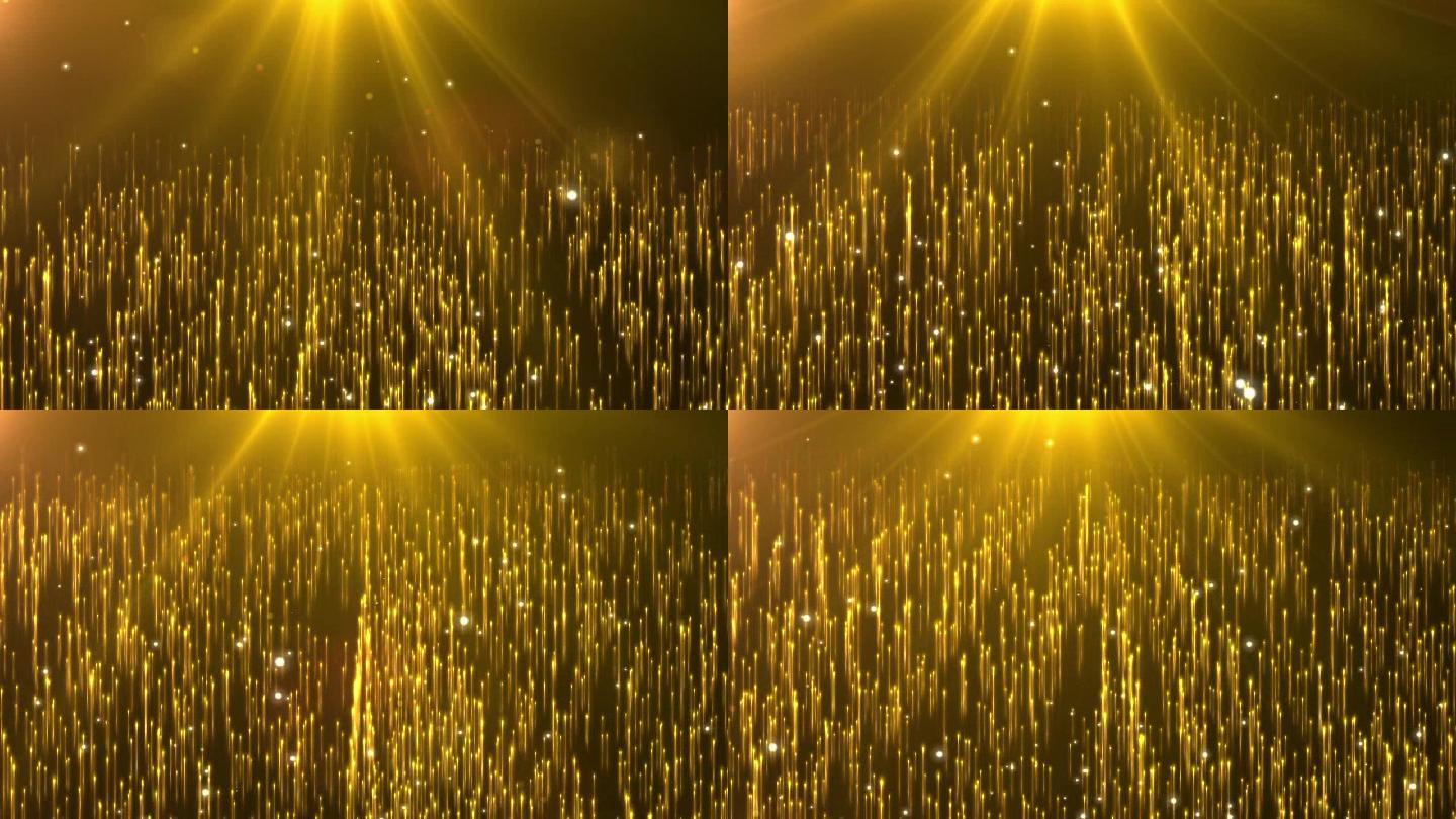 金色粒子婚宴歌舞LED动态视频背景07