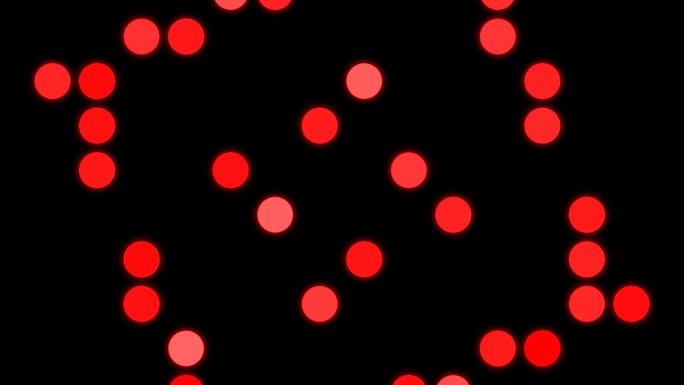 红点圆点灯光闪烁扩散循环带通道