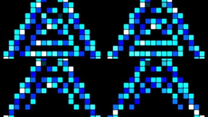 方块灯光粒子动感循环带通道