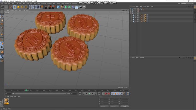 浓情中秋月饼3D模型（C4D）