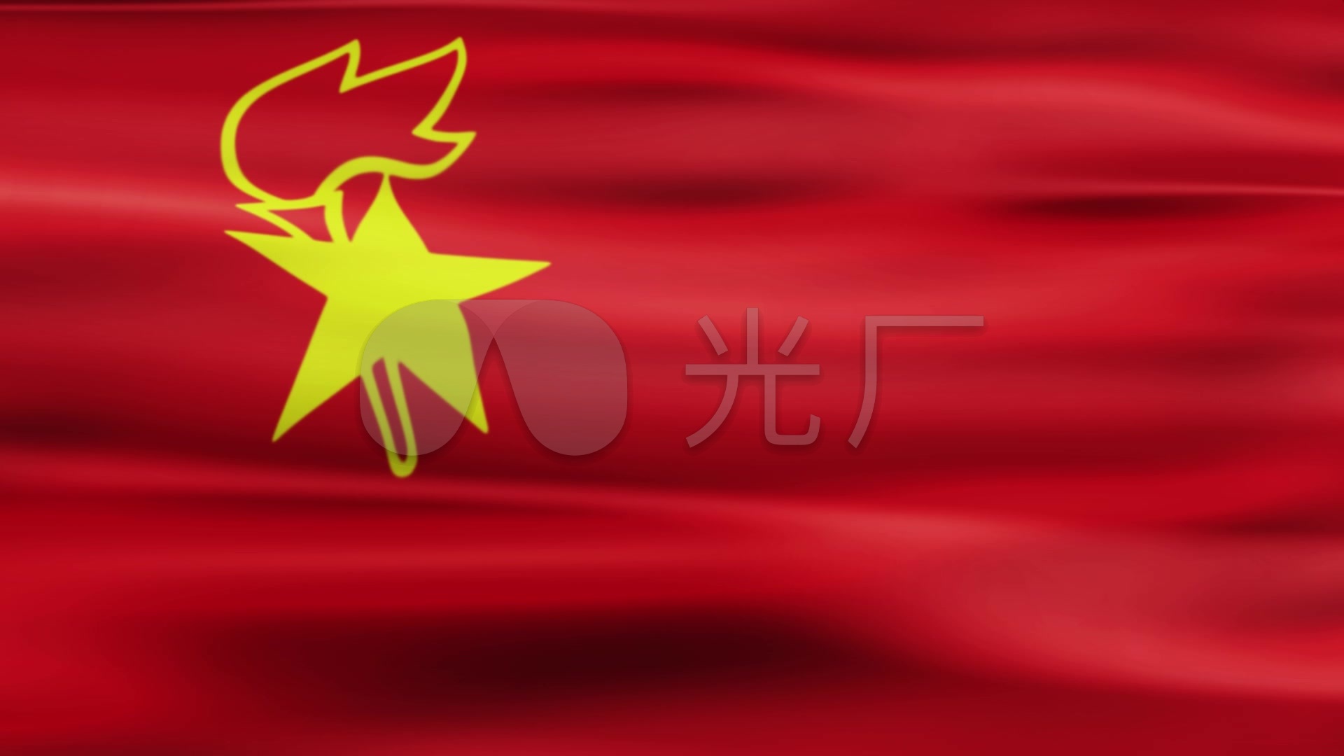 少先队队旗飘扬_1920x1080_高清视频素材下载(编号:2923445)_舞台背景