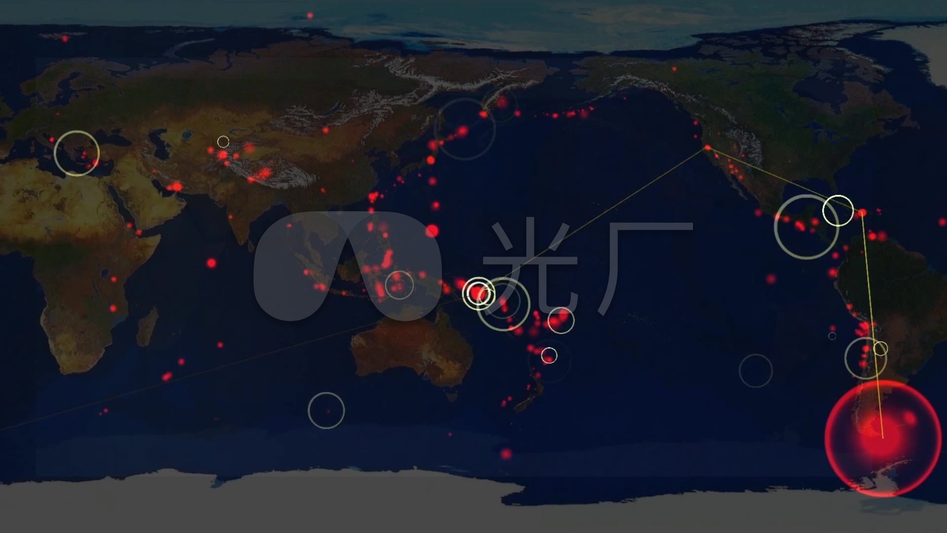 全球历年地震分布统计_1920X1080_高清视频
