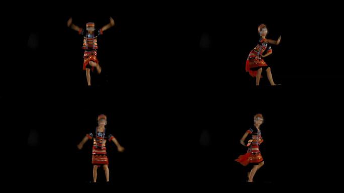 苗族舞蹈带透明通道视频