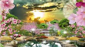 花园背景视频素材下载 花园背景ae模板下载 Vj师网