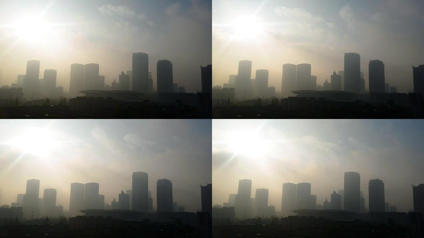 【原创】冬季城雾霾pm2.5空气污染