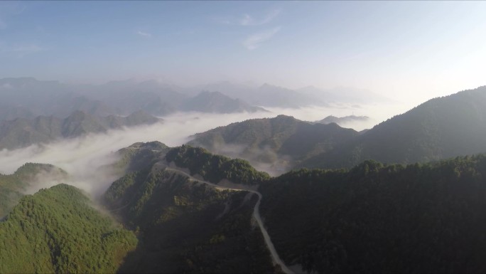 甘肃陇南山区航拍