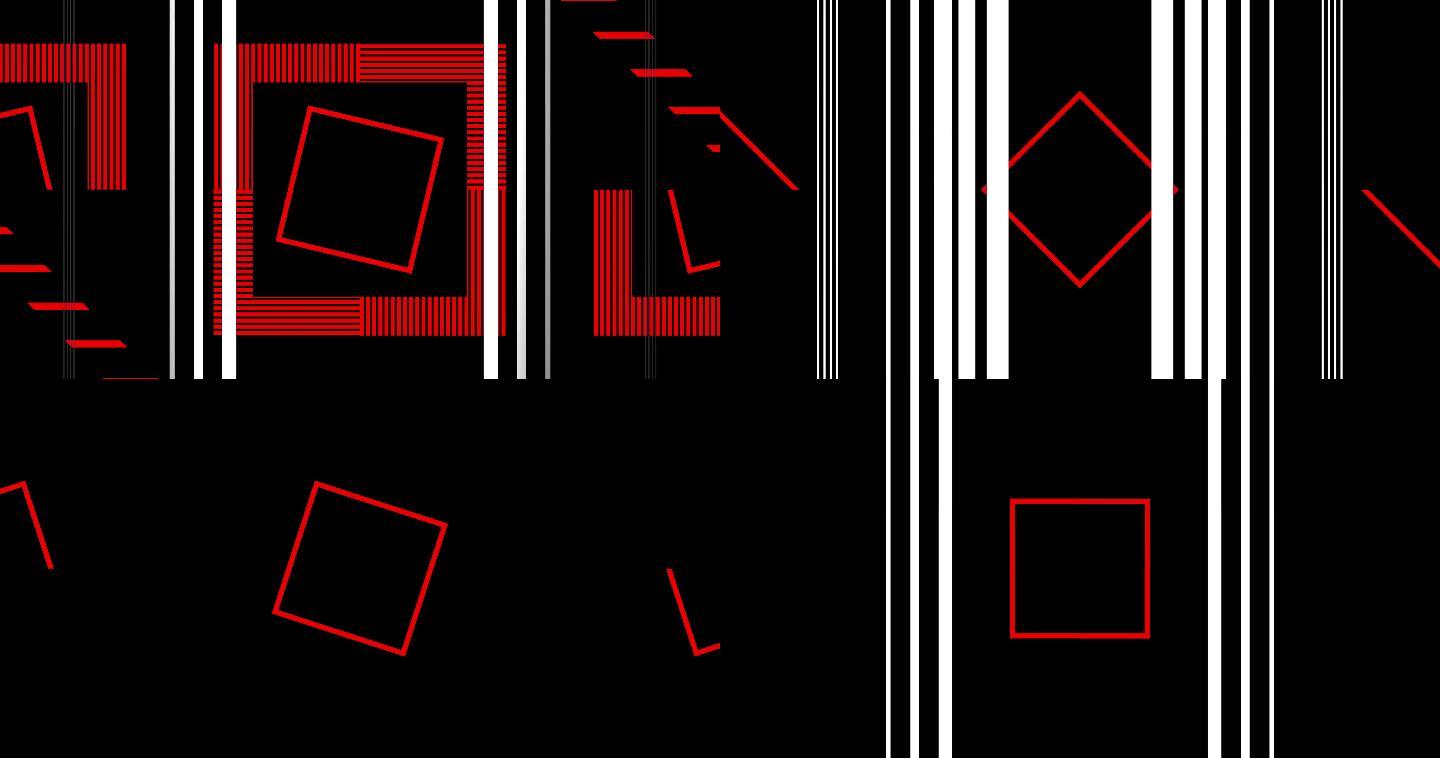 红白节奏条纹闪块色块