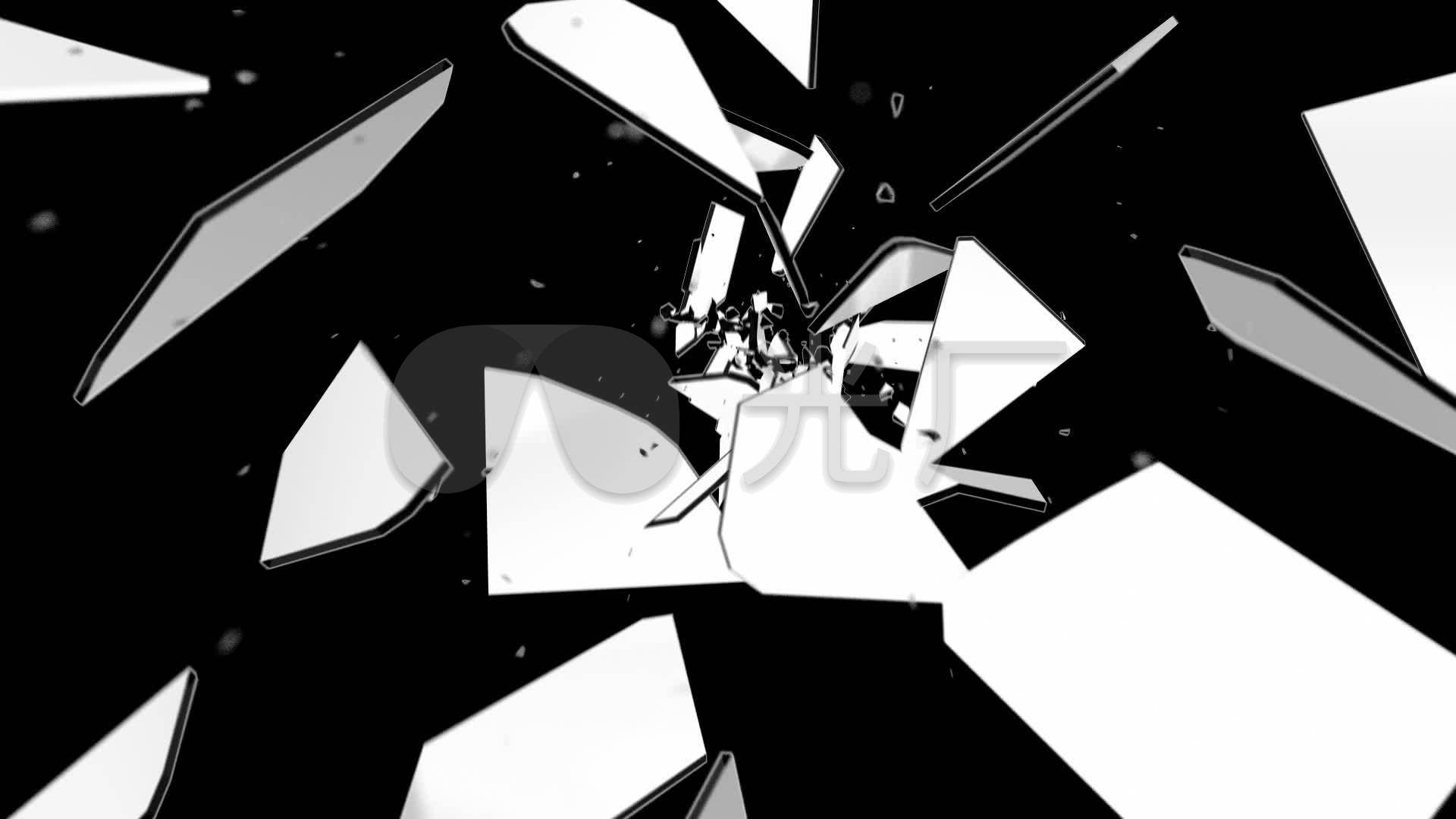 玻璃屏幕破碎动画_1920x1080_高清视频素材下载(编号:2942583)_影视